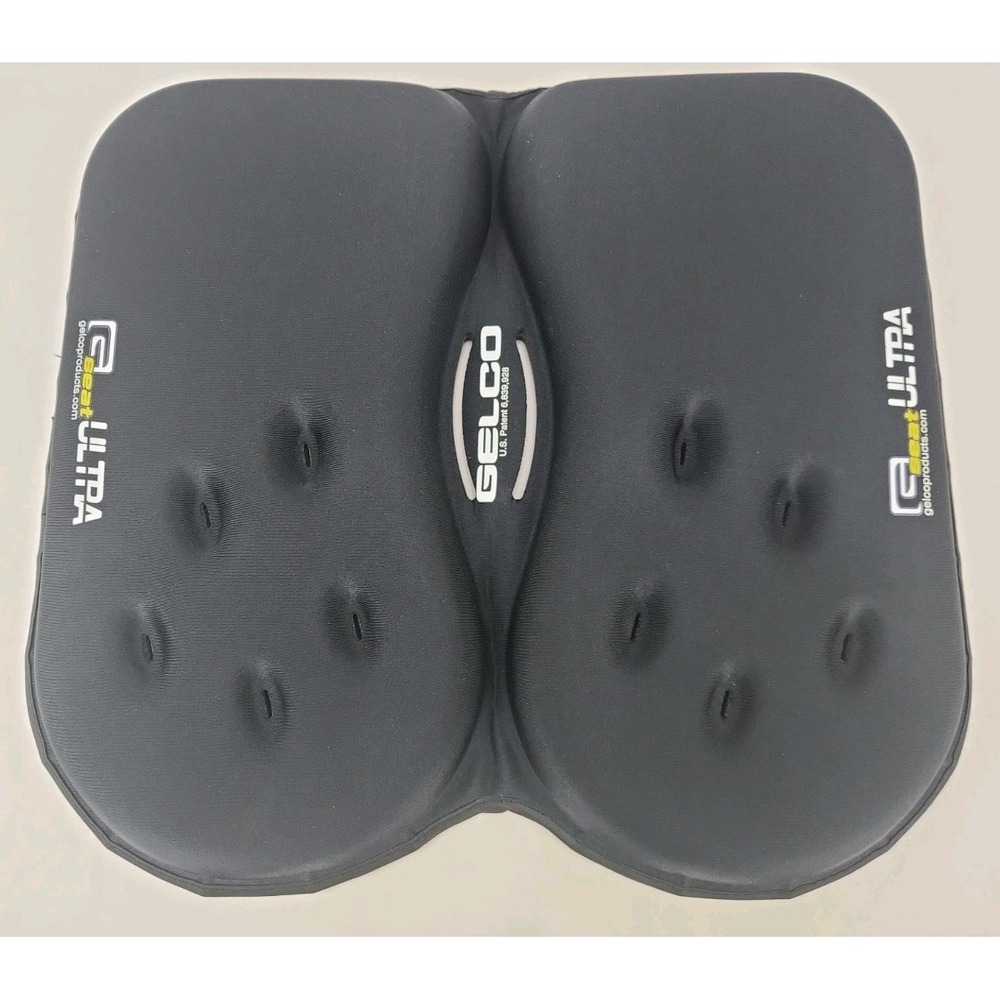 Gelco G-Seat Ultra: Maximum Comfort Enhanced Support Black Orthopedic Gel/Foam
